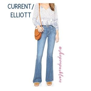 Current/Elliott High Rise Low Bell Jeans, Size 25